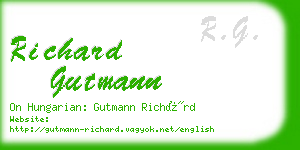 richard gutmann business card